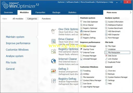 Ashampoo WinOptimizer 12.00.45 Multilingual的图片1