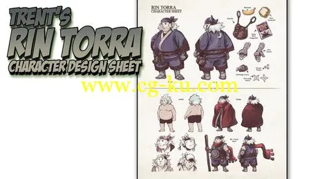 Gumroad – Trent’s Rin Torra Character Design Sheet Lesson的图片2