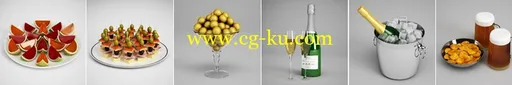 CGAxis Volume 13 MAX + C4D: Party Collection 生日/派对模型的图片3