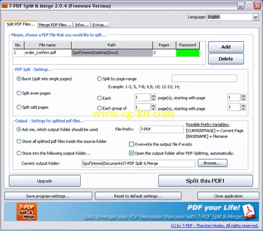 7-PDF Split and Merge 2.5.0的图片1