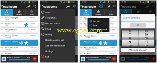 RadioCent v.2.16 Android 在线电台的图片2
