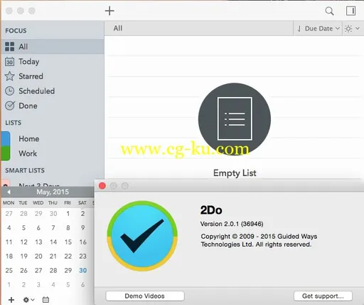 2Do v2.0.1 Multilingual MacOSX的图片2