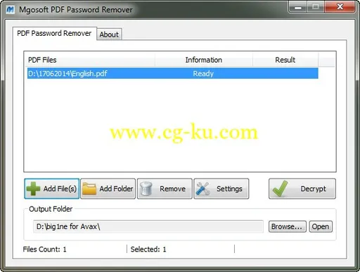 Mgosoft PDF Password Remover 9.0.157的图片1