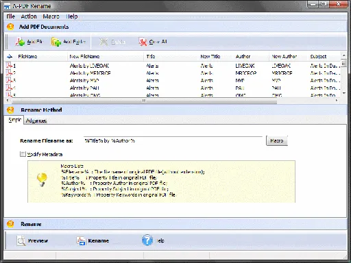 A-PDF Rename 4.0的图片1