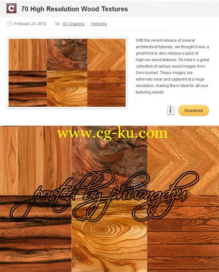 CGTuts & 70 High Resolution Wood Textures 高分辨率木材纹理的图片1