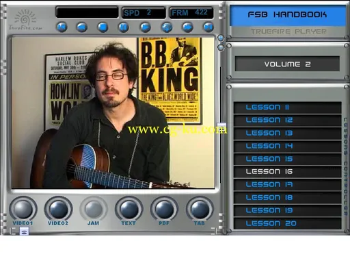 Truefire – Fingerstyle Blues Handbook Vol. 1 (2010)布鲁斯吉他教程的图片3