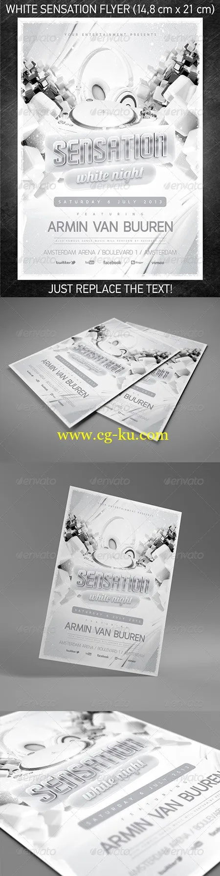 GraphicRiver White Sensation Flyer Vol.2 白感觉传单的图片1