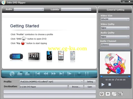 OdinShare Odin DVD Ripper v9.8.4 视频转换的图片1