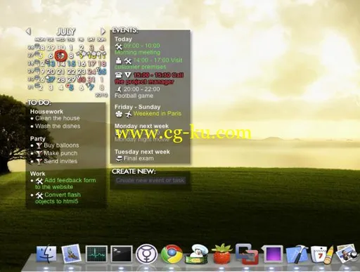 Rainlendar Pro v2.13.1 MacOSX Multilingual的图片1