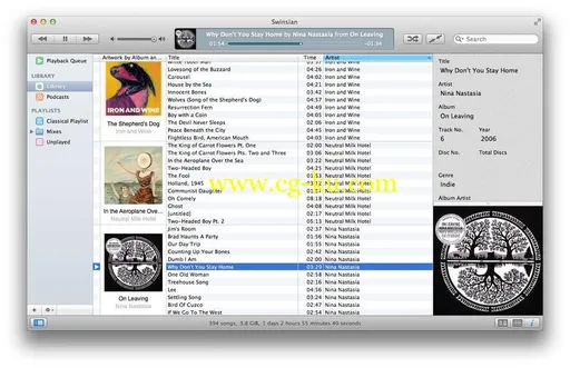 Swinsian 2.0.0 MacOsX的图片1