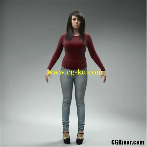 AXYZ Design – High Quality Rigged 3D Woman的图片2