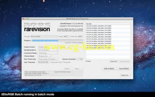 5DtoRGB Batch 1.5.18 MacOSX的图片1
