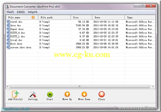 VeryPDF Document Converter docPrint Pro v6.0 文件转换器的图片2