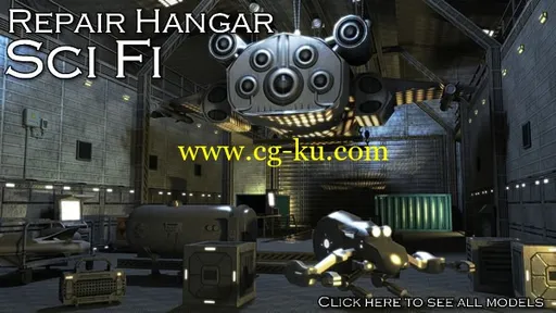 Dexsoft Sci-Fi Repair Hangar 科幻维修机库的图片1