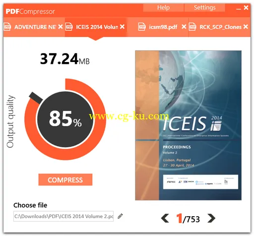 Abelssoft PDF Compressor 2016 v1.0的图片2