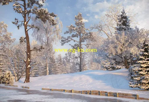 Evermotion Archmodels Vol 100 MAX 秋冬季树木的图片2