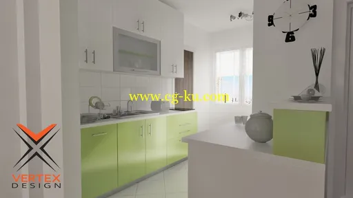 3docean: Kitchen Design Ready for Rendering 厨房模型的图片1