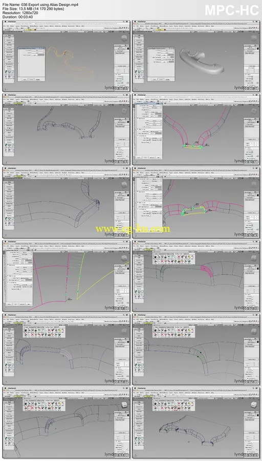 Lynda – Surfacing an F1 Wheel In Alias的图片2