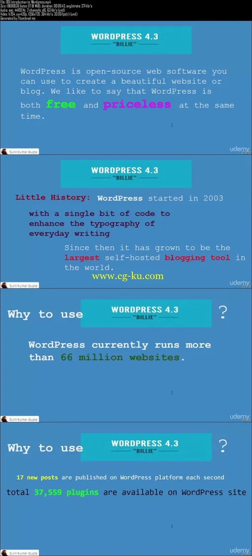 Learn WordPress 4 from Scratch : Create Awesome Websites的图片2