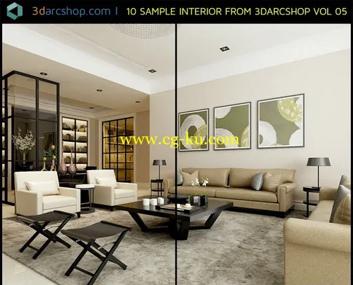 3darcshop – 10 Sample interior Vol 05的图片1