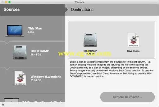 Winclone Pro 6.2 MacOSX的图片1