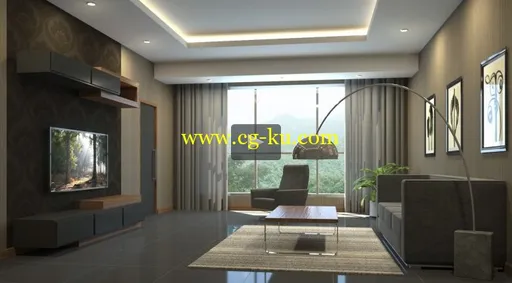 3D Visualization For Beginners: Interior Scene with 3DS MAX的图片1