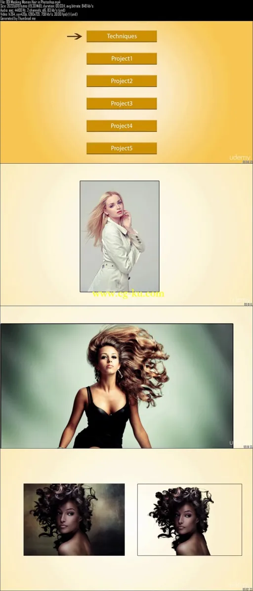 Masking Women Hair in Photoshop (5 Projects Included)的图片2