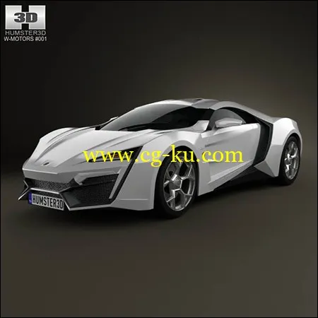 3D model of W Motors Lykan HyperSport 2012的图片1