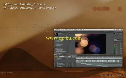 Lynda.com Editing and Animating to Sound with Adobe After Effects AE音频编辑和动画制作教程的图片1