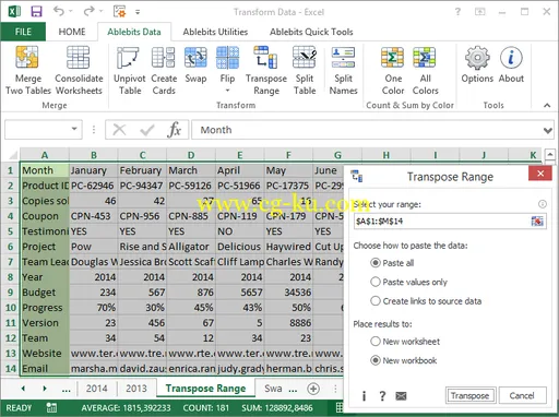 AbleBits Ultimate Suite for Excel 2016.4.506.1340 Multilingual的图片1