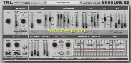 Togu Audio Line BassLine-101 v1.62 Win/Mac的图片1