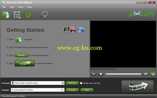 Brorsoft DVD Ripper 1.4.6.0的图片1