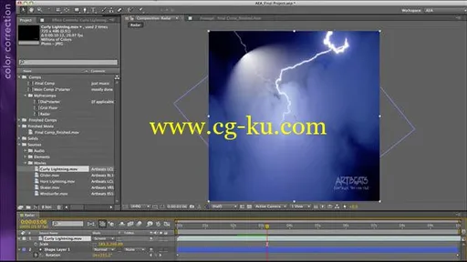 After Effects Apprentice 15: Creating a Sports Opening Title的图片1