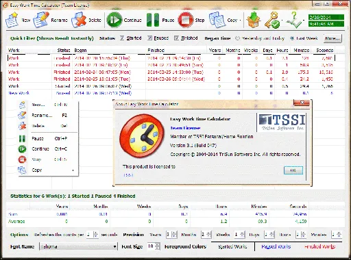 Easy Work Time Calculator 4.0 Build 048的图片1