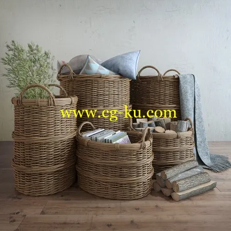 Basket with handles的图片1