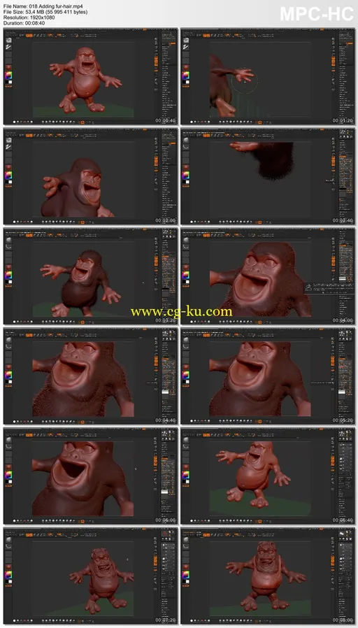 Create Fun Monsters in ZBrush 4 R7 – learn to sculpt in 3D的图片2