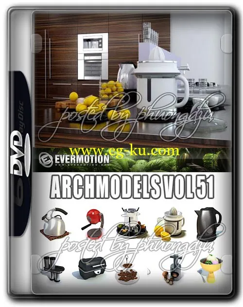 Evermotion Archmodels Vol 51 厨房配件的图片4