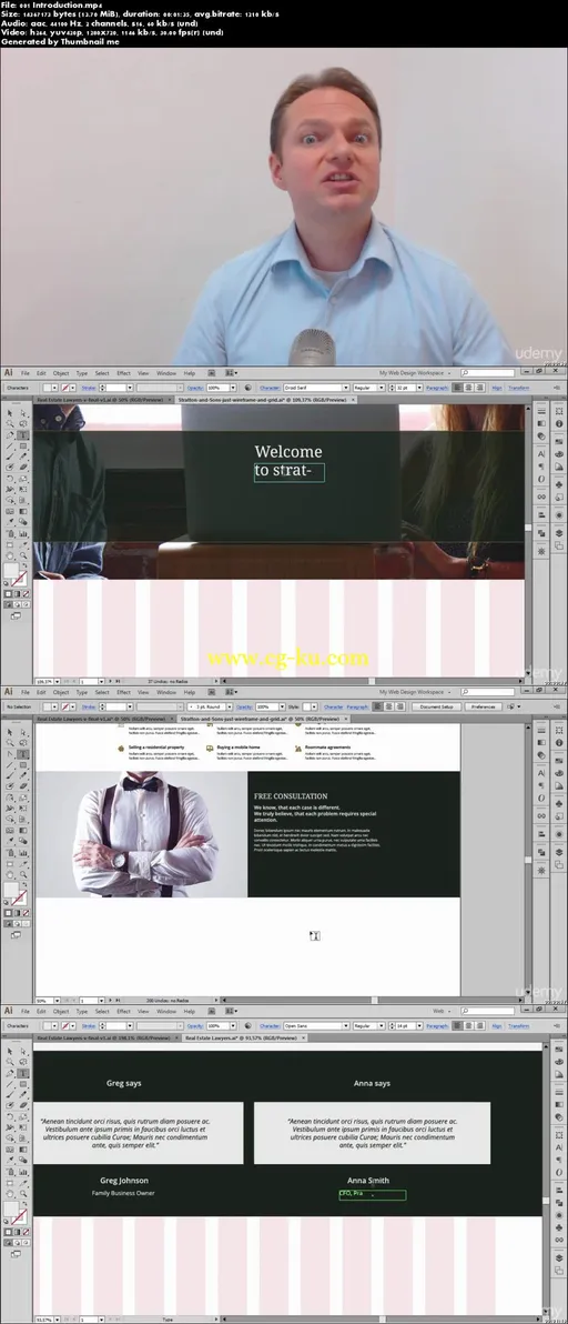 Web design Design a Corporate Website in Adobe Illustrator的图片2