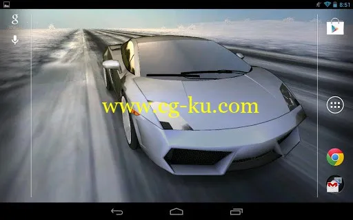 3D Car Live Wallpaper Pro v1.6 Android的图片1