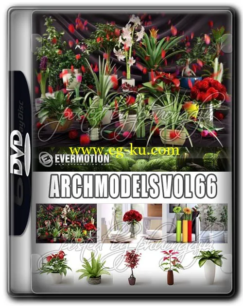 Evermotion Archmodels Vol 66 MAX花草模型合集的图片2