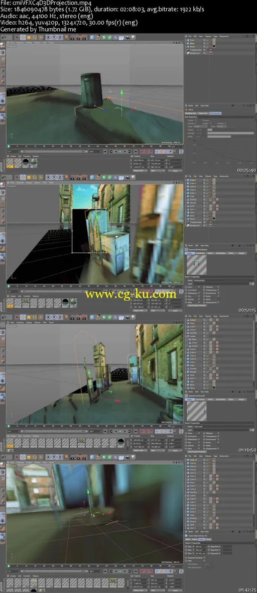 Cinema 4D 3D Projection Matte Paintings的图片2