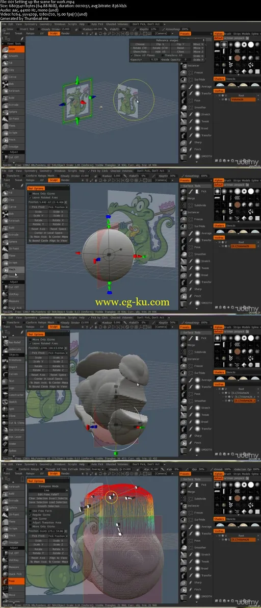 3d Coat Sculpture Modelling, Retopo , UVs and Paint的图片2