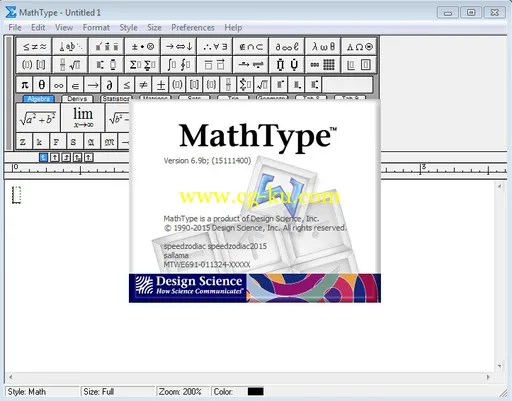 Design Science MathType 6.9b Build 15120800的图片1