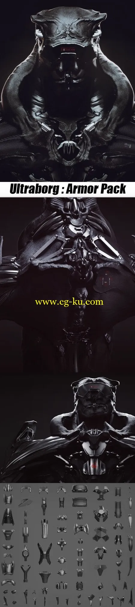 3D MODEL ULTRABORG SUBD ArmorPack的图片1