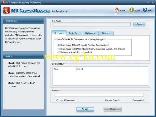 SmartKey PDF Password Recovery Professional 5.1.0.0的图片1