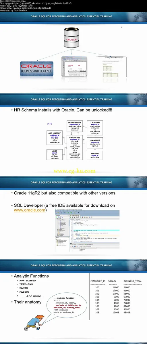 Oracle SQL for Analysis and Reporting: essential training的图片2