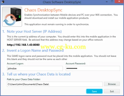 Chaos Software Chaos DesktopSync 10.1.0.0的图片1