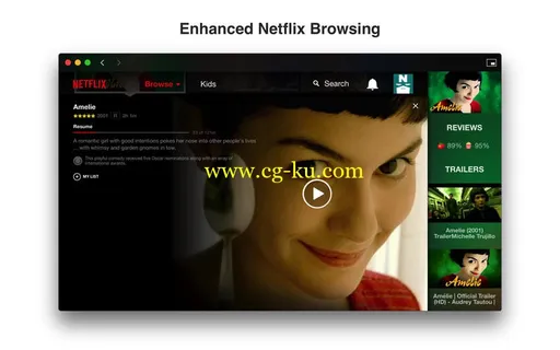 Friendly for Netflix 2.1 Mac OS X的图片1