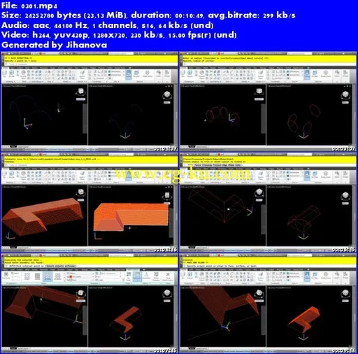 Infiniteskills – Learning Autodesk AutoCAD 3D Training DVD 视频教程的图片2