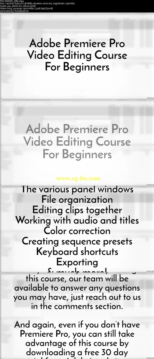 Adobe Premiere Pro: Video Editing Training For Beginners的图片2
